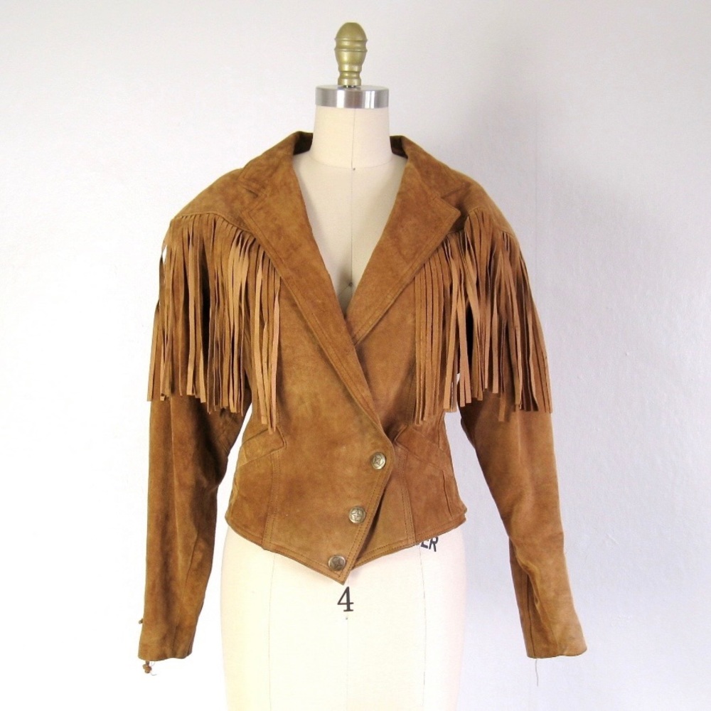 Wilsons 1980s Fringe Jacket